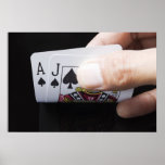 Blackjack Hand - Ace and Jack (2) Poster