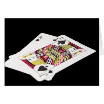 Blackjack Hand - Ace and Jack (3) Greeting Card