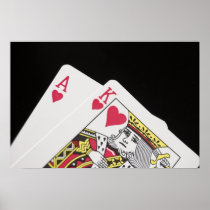 Blackjack Hand - Ace and King (2) Poster