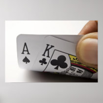 Blackjack Hand - Ace and King (3) Poster