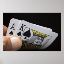 Blackjack Hand - Ace and King Poster