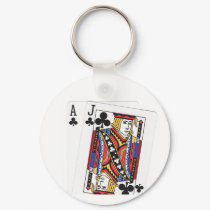 Blackjack Players Lucky Keychain