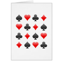 Blackjack / Poker Card Suits: Vector Art: