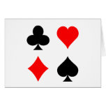 Blackjack / Poker Card Suits: Vector Art: