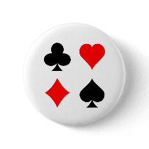 Blackjack / Poker Card Suits: Vector Art: Pin