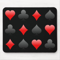 Blackjack / Poker Card Suits: Vector Art: Mousepad by spiritswitchboard Blackjack / Poker Card Suits: Vector Art: Mousepad