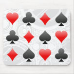 Blackjack / Poker Card Suits: Vector Art: Mousepad