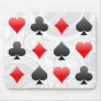 Blackjack / Poker Card Suits: Vector Art: Mousepad
