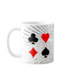 Blackjack / Poker Card Suits: Vector Art: Mug