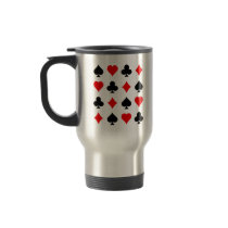 Blackjack / Poker Card Suits: Vector Art: Mug