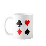 Blackjack / Poker Card Suits: Vector Art: Coffee Mugs