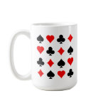 Blackjack / Poker Card Suits: Vector Art: Coffee Mugs