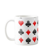 Blackjack / Poker Card Suits: Vector Art: mugs