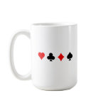 Blackjack / Poker Card Suits: Vector Art: Mugs