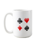 Blackjack / Poker Card Suits: Vector Art: Coffee Mugs