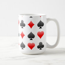 Blackjack / Poker Card Suits: Vector Art: Mugs