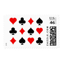 Blackjack / Poker Card Suits: Vector Art: postage by spiritswitchboard Blackjack / Poker Card Suits: Vector Art: postage