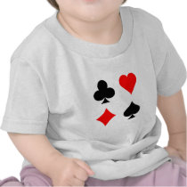 Blackjack / Poker Card Suits: Vector Art: Shirt