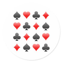 Blackjack / Poker Card Suits: Vector Art: stickers by spiritswitchboard Blackjack / Poker Card Suits: Vector Art: stickers