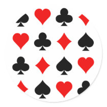 Blackjack / Poker Card Suits: Vector Art: stickers by spiritswitchboard Blackjack / Poker Card Suits: Vector Art: stickers
