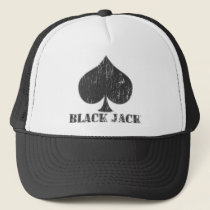 Blackjack Trucker Hat by ruderetro Blackjack Trucker Hat