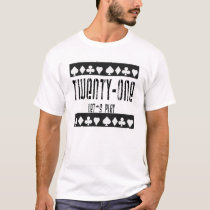 Blackjack-Twenty-One t-shirts