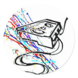 Blacklight/Neon Splash Cassette Unwound (Levi G.) stickers