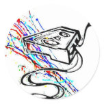 Blacklight/Neon Splash Cassette Unwound (Levi G.) stickers