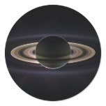 Blacklit Saturn Round Sticker