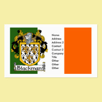 Blackman Coat of Arms Business Cards business cards
