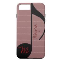 blackonpink music-note personalized iPhone 7 plus case