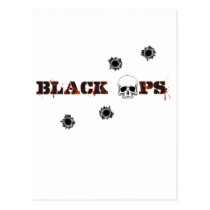 BlackOps Skull Shots postcards