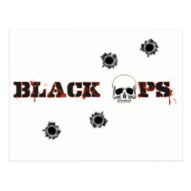 BlackOps Skull Shots postcards