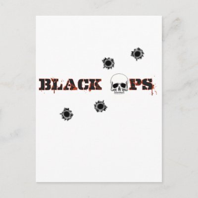 black ops logo skull. BlackOps Skull Shots Post Card