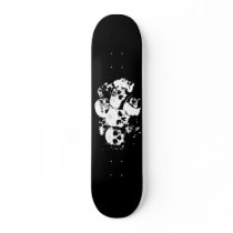 BLACKOUT, black and white skullpile skateboards