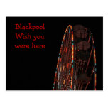 blackpool at night post card postcards