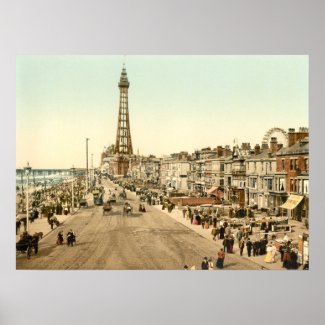 Blackpool Promenade, Lancashire, England print