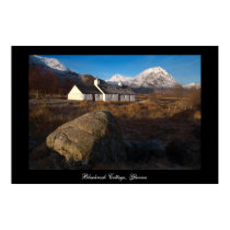 Blackrock Cottage, Glencoe. Poster by cARTerART posters by cARTerART Blackrock Cottage, Glencoe. Poster by cARTerART posters