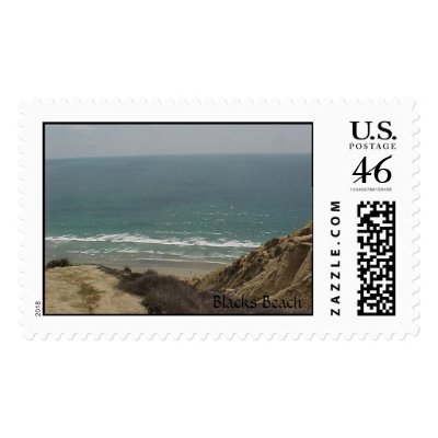 Blacks Beach Stamp by the_coffeegirl