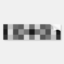 Blacks, Whites, and Shades of Greys Bumper Stickers
