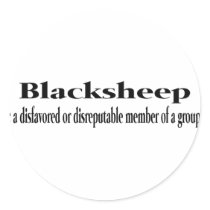 Blacksheep Round Stickers