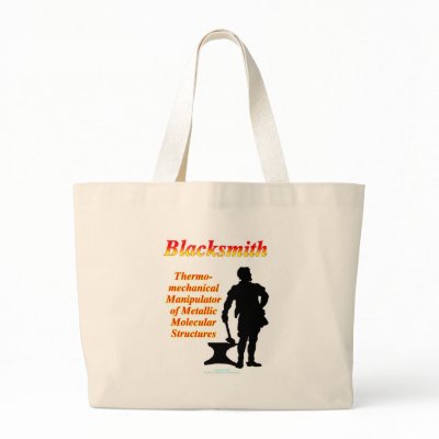 Blacksmith Tote Bags by johndilbeck