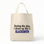 Blacksmith During The Day Tote Bags