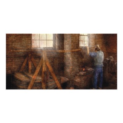 Blacksmith - It's getting hot in here Customized Photo Card by suburbanscenes