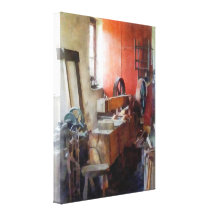 Blacksmith Shop Near Windows Canvas Prints