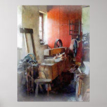 Blacksmith Shop Near Windows