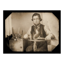 Blacksmith Working Daguerreotype 1846 posters