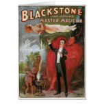 Blackstone, The World's Master Magician, 1934 Greeting Card