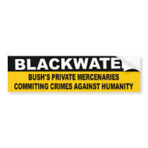 blackwater mercenaries bumper stickers