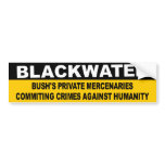 blackwater mercenaries bumper stickers